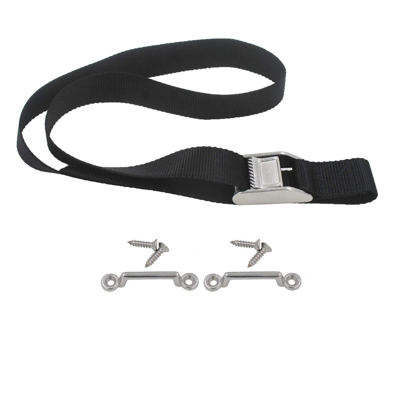  [AUSTRALIA] - YYST Battery Box Hold Tie Down Strap Kit Anti-UV w/Stainless Steel Cam Buckle (2)