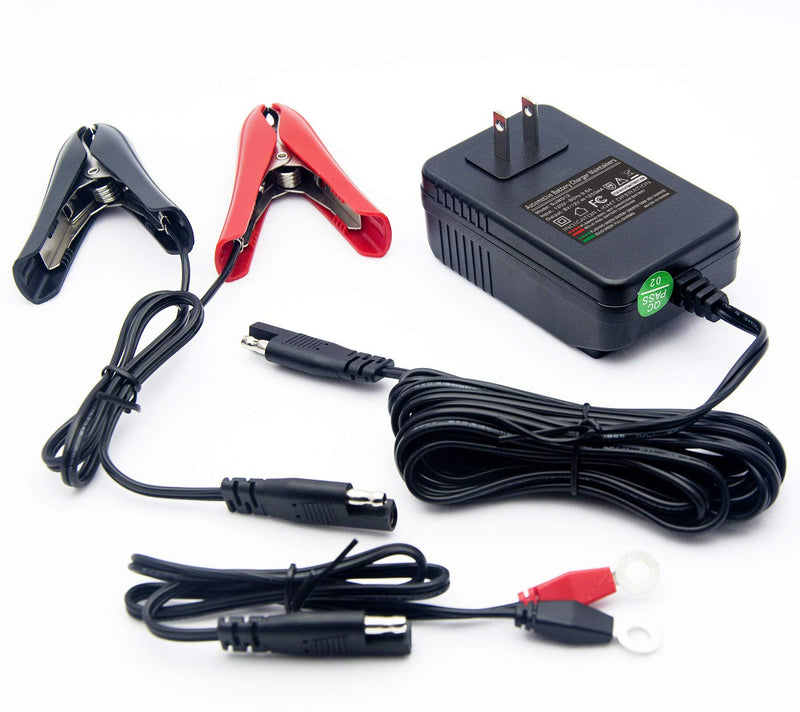  [AUSTRALIA] - Suuwer SUW012, 1.25-Amp Fully-Automatic Smart Trickle Charger, 6V and 12V Battery Charger, Battery Maintainer, for Sealed Maintenace Free AGM, SLA, AGM, Gel Cell, iGel, LTV, Lead Acid Battery 1.25A 6V/12V