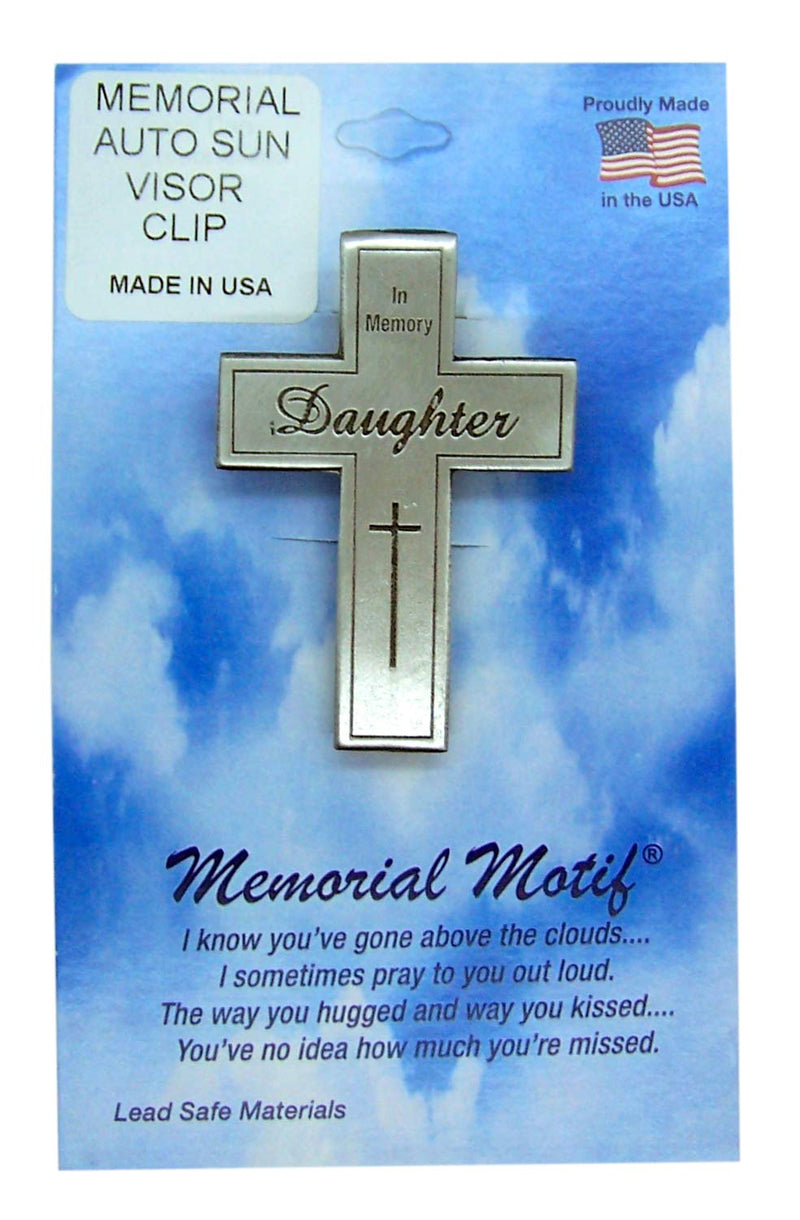  [AUSTRALIA] - Wowser in Memory of Daughter Memorial Motif Car Auto Visor Clip, 2 1/2 Inch