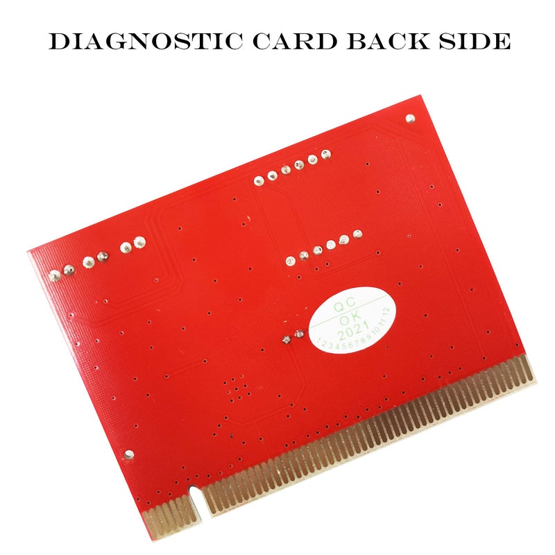  [AUSTRALIA] - GINTOOYUN PC Diagnostic 4-Digit Card, PCI Computer Motherboard Analyzer Tester, 4 Digit PCI/ISA Post Card Diagnostics Display for Desktop PC(Red)