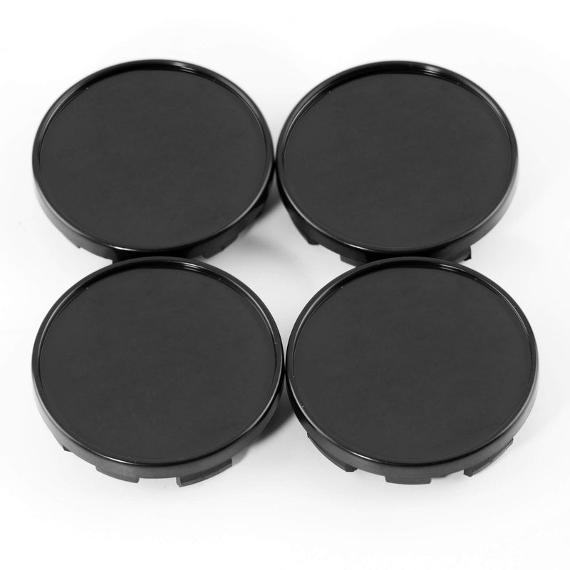  [AUSTRALIA] - Set of 4 54mm(2.13in)/51mm(2.01in) Wheel Hub Center Caps Black Base for Ibiza 2006-2015 Exeo 2008-2013#6LL601171 Replacement
