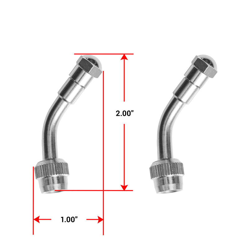 Pacific Dualies 18045 45 Degree Valve Stem Extension - Set of 2 - LeoForward Australia