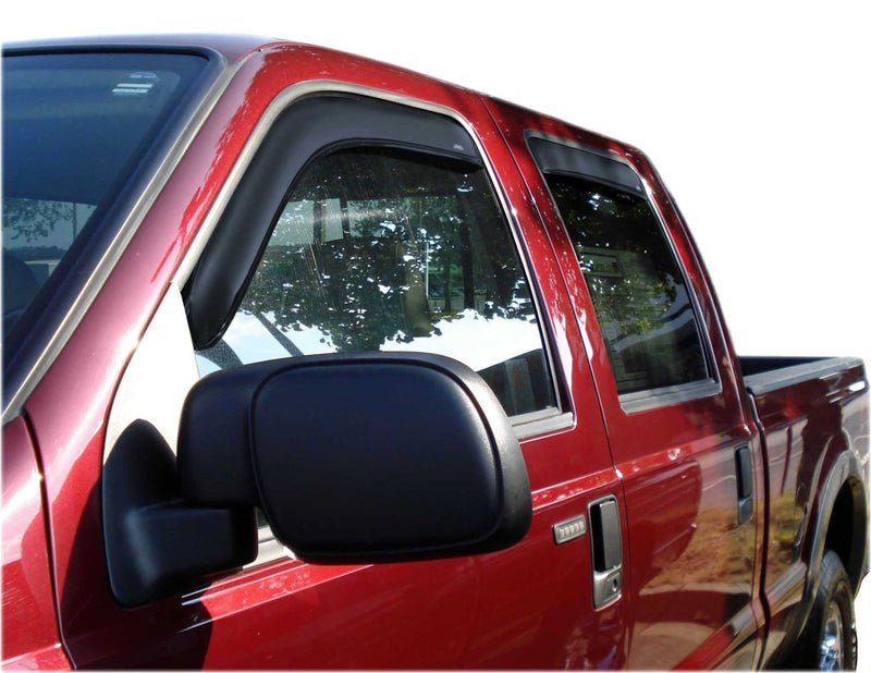  [AUSTRALIA] - Auto Ventshade 194953 in-Channel Ventvisor Side Window Deflector, 4-Piece Set for 1999-2016 Ford F-250 to F-550 Super Duty with SuperCrew Cab