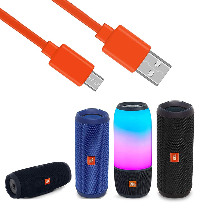  [AUSTRALIA] - Xivip Charger Cord for JBL Speaker 3.3 ft,Micro USB Charger Flat Cable Cord Compatible with JBL Wireless Speakers,JBL Charge 2 3, Flip 2 3 4,Pulse 2, Go,Go 2,Micro II,Trip, Link 20 Speaker