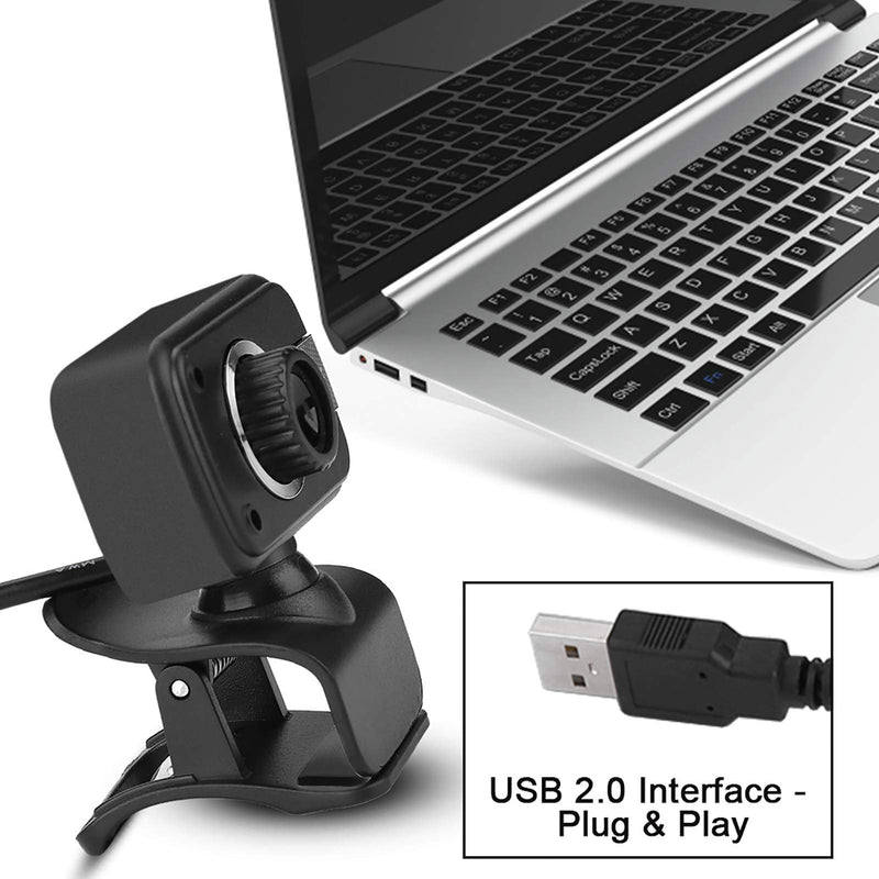  [AUSTRALIA] - PC Webcam HD Webcam Desktop & Laptop Webcam USB Webcam Plug and Play with MIC 12MP for LCD Screen Laptop for/MSN/ICQ Night Vision