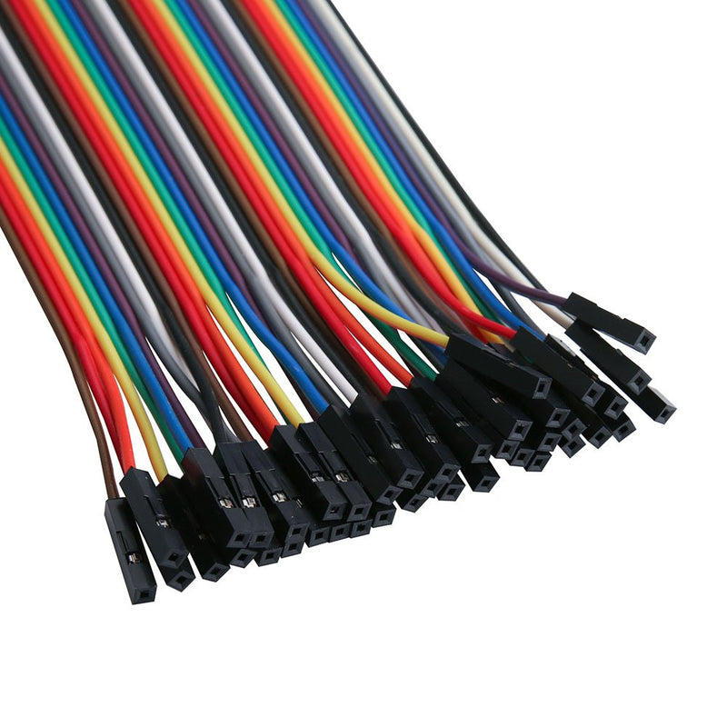  [AUSTRALIA] - ELEGOO 120pcs Multicolored Dupont Wire 40pin Male to Female, 40pin Male to Male, 40pin Female to Female Breadboard Jumper Wires Ribbon Cables Kit Compatible with Arduino Projects Dupont Wire 120pcs(male to female,male to male, female to female)