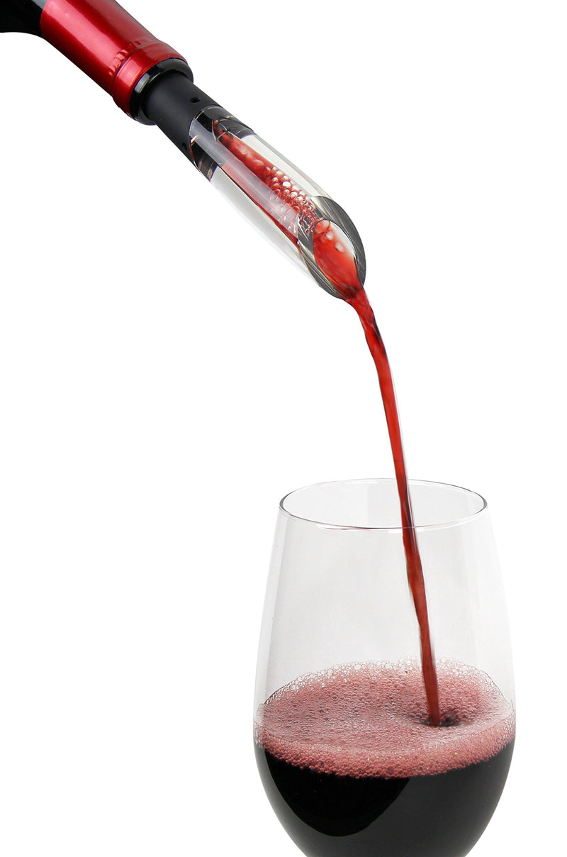  [AUSTRALIA] - Vinturi On-Bottle Aerator for Red and White Wines, 1, Black
