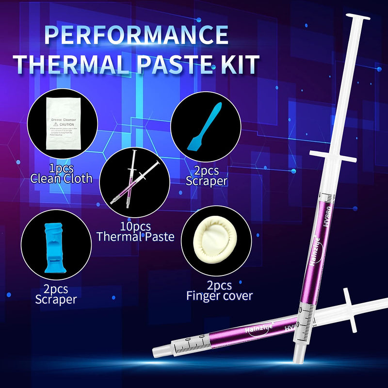 HY-880-10pcs(1PCS-1g)-CPU Thermal Paste Kit 5.15W/m- CPU Paste Thermal Compound Heatsink Paste Silicon Grease for PC CPU GPU LED PS4.... 5.15W/m-k - LeoForward Australia