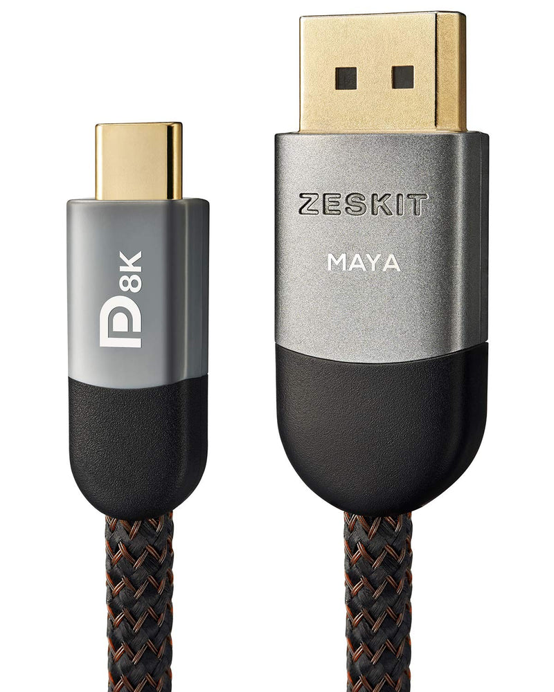  [AUSTRALIA] - Zeskit Maya Series USB-C to DP Cable 6ft DP 1.4 8K60 4K120 1080P240