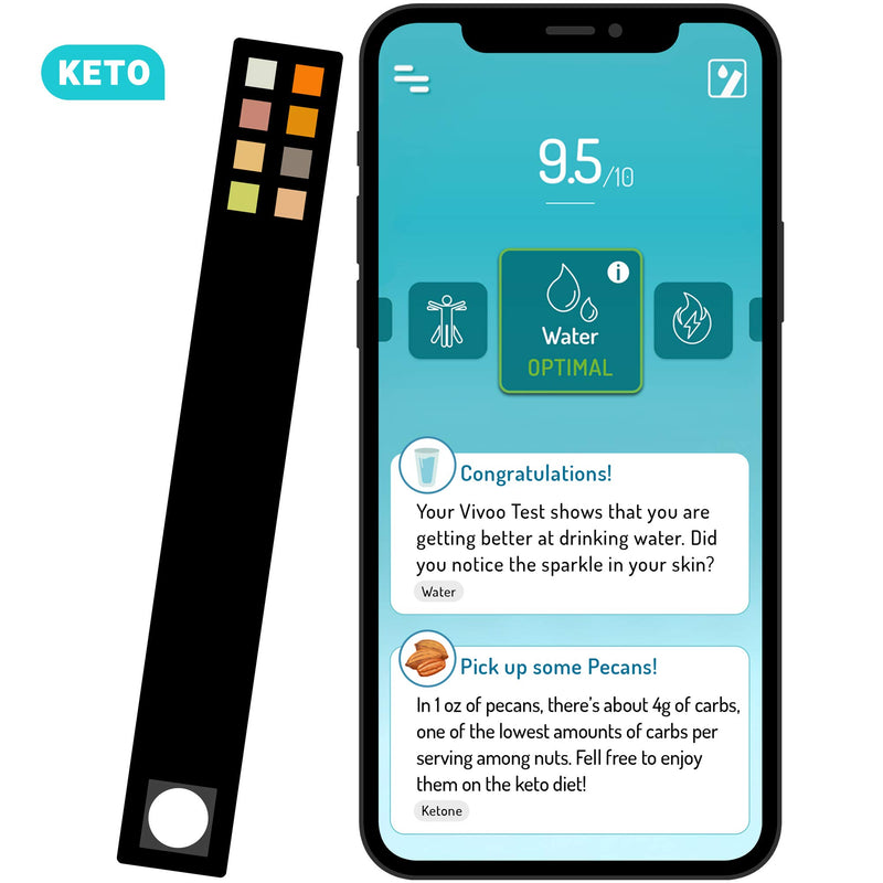 Vivoo | The ONLY Urine Test Strips & Keto Strips with App | Keto Strips Urine Test, Urinalysis Test Strips, Ketone Test Strips, Keto Test Strips, Urine Test Strips for Infection | 1 Month / 4 Strips 4 Count (Pack of 1) - LeoForward Australia