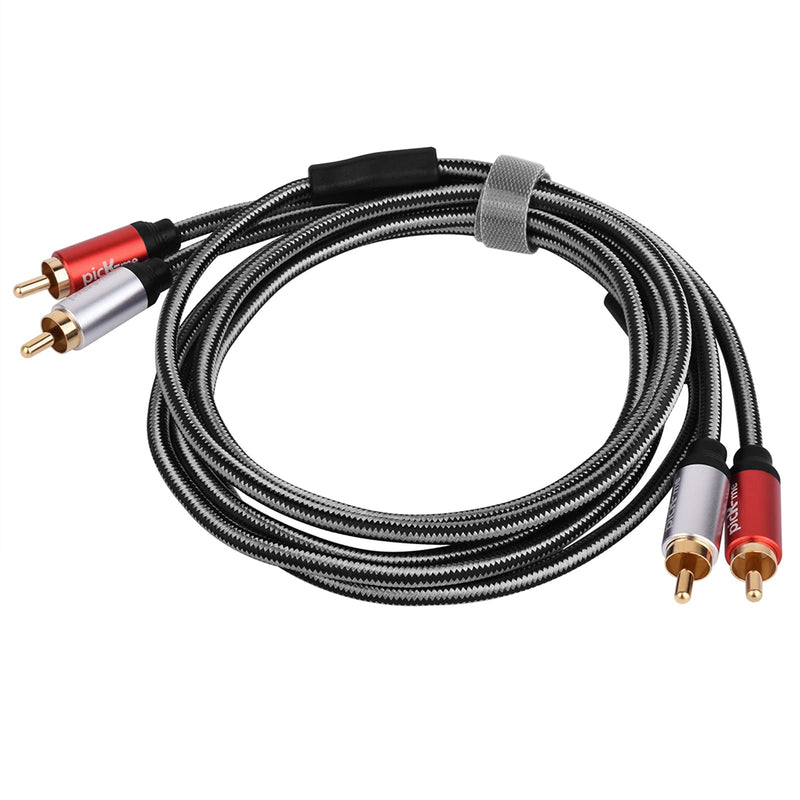  [AUSTRALIA] - Oluote 2-Male to 2-Male RCA Audio Cable,RCA Stereo Audio Duo Interconnect Cable, for Speakers, Amplifiers, DJ Controllers, Home Theaters, HDTV, Game Consoles, Hi-Fi Systems etc (1.8M/5.9FT) 5.9FT