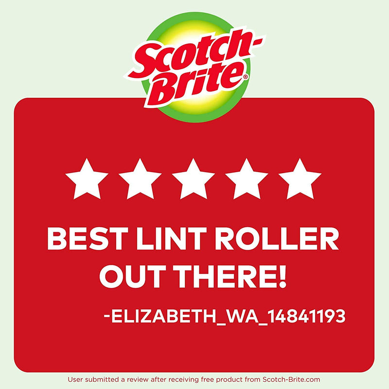 Scotch Brite Lint Roller, Value Pack of 75 Sheets, 375 Total Sheets 75 Sheets (5 Pack = 375) - LeoForward Australia