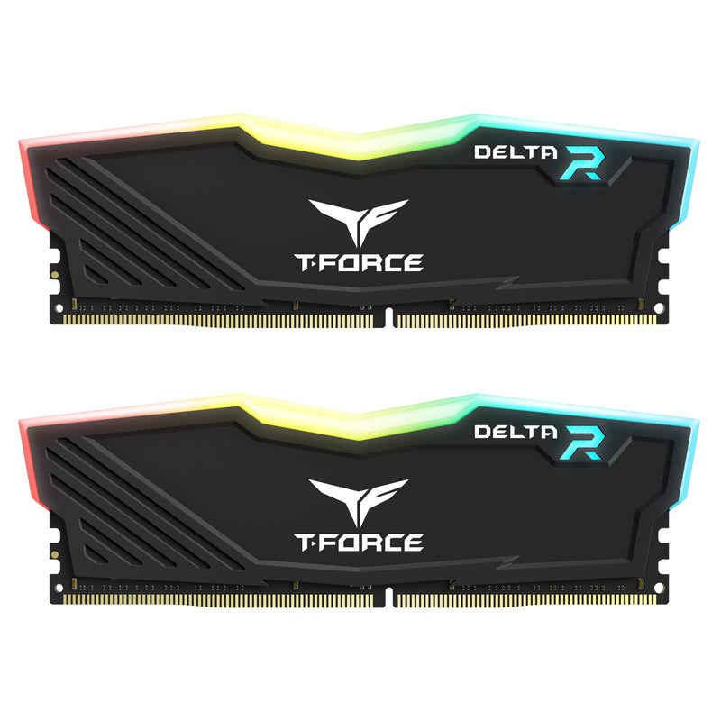  [AUSTRALIA] - TEAMGROUP T-Force Delta RGB DDR4 16GB (2x8GB) 3000MHz (PC4-24000) CL16 Desktop Gaming Memory Module Ram TF3D416G3000HC16CDC01 - Black 16GB(2x8GB) DDR4 3000MHz CL 16-18-18-38