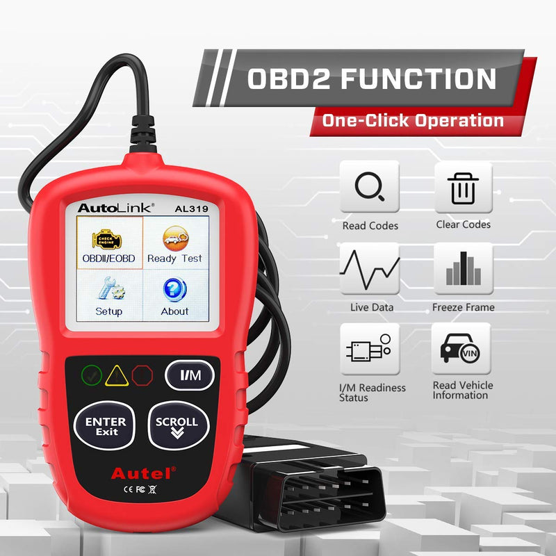  [AUSTRALIA] - Autel AutoLink AL319 OBD2 Scanner Automotive Engine Fault Code Reader CAN Scan Tool