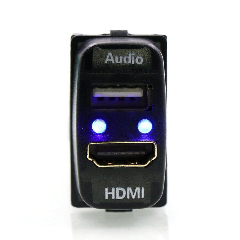  [AUSTRALIA] - Timloon HDMI Socket Mount Cable +USB Audio Input Use for Mitsubishi