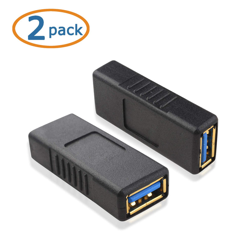  [AUSTRALIA] - Cable Matters 2-Pack USB 3.0 Coupler USB Female to Female Adapter Gender Changer