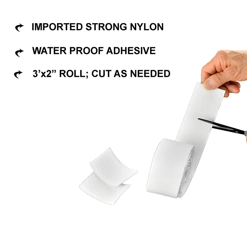  [AUSTRALIA] - HOME-X Adhesive Hook-and-Loop Roll for Arts and Crafts, Self-Stick Office Supplies