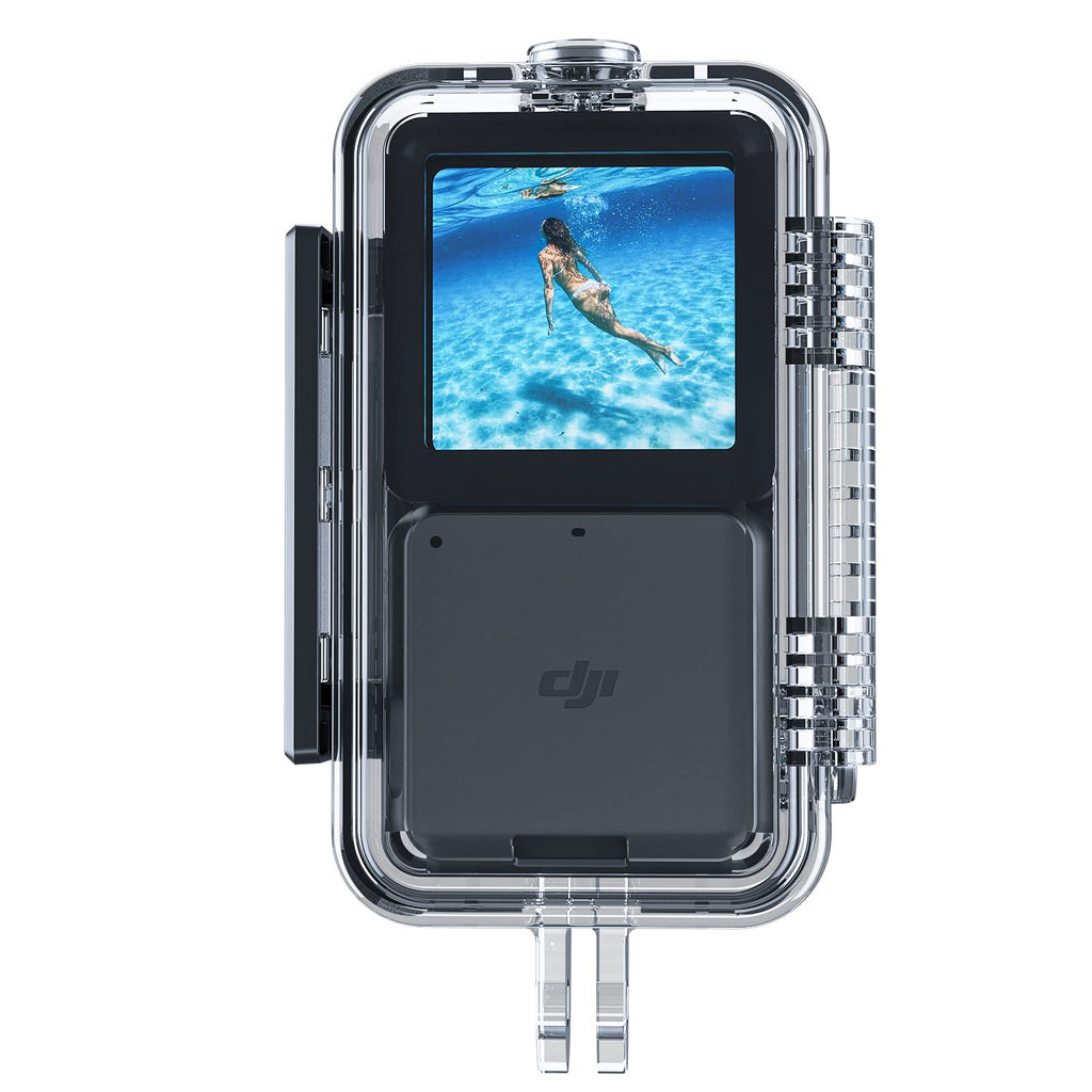 [AUSTRALIA] - TELESIN Waterproof Case for DJI Action 2 Camera, Underwater Housing Shell Cage Supports 45M/148FT Deep Diving Scuba Snorkeling with Quick Release Bracket Screw Accessories For Whole Camera