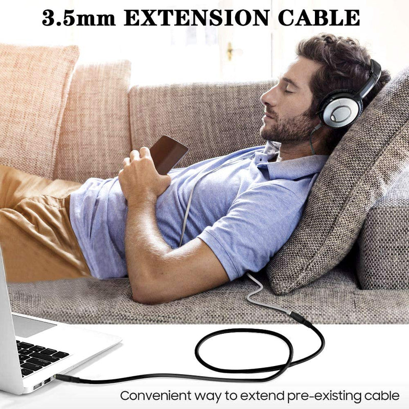 Inovat 1.5M 5 Feet 3.5mm Jack Audio Stereo Earphone M/F Extension Cable Cord Male to Female - LeoForward Australia