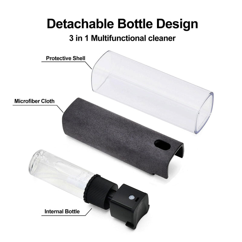  [AUSTRALIA] - Screen Cleaner Spray, Touch Screen Mist Cleaner, Screen Spray for Cellphone, Laptop, Tablet, Watch, Car Display Screen, Monitor（Black） Black