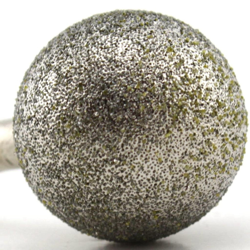  [AUSTRALIA] - ILOVETOOL 20 mm Dia Spherical Head Diamond Grinding Bit Coated Mounted Points Round Ball Burs Grit 80 Shank 6mm Coarse Tools for Stone Head Diameter 20 mm