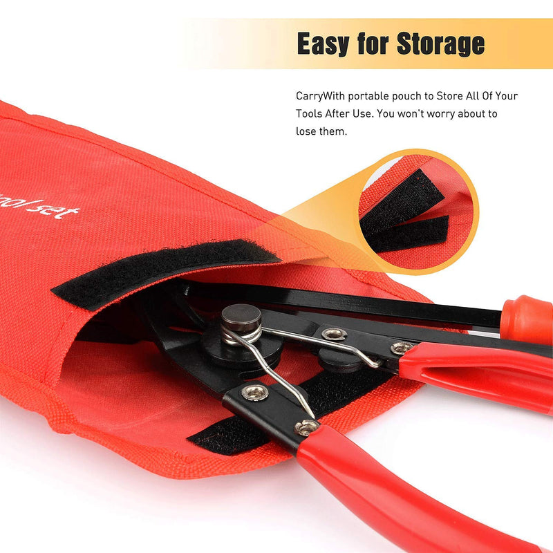  [AUSTRALIA] - GOOACC 3 Pcs Clip Pliers Set & Fastener Remover - Auto Upholstery Combo Repair Kit with Storage Bag for Car Door Panel Dashboard