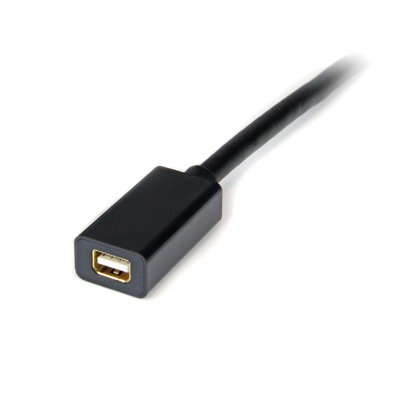 StarTech.com 3 ft DisplayPort to Mini DisplayPort 1.2 Video Cable Adapter M/F - DisplayPort 4k with HBR2 support - DP (M) to Mini DP (F) (DP2MDPMF3),Black - LeoForward Australia