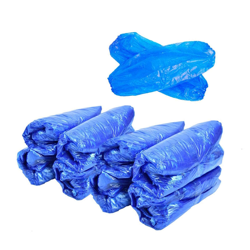  [AUSTRALIA] - Timoo Plastic Oversleeves Protector, 100 Pcs Disposable Arm/Sleeves Covers Waterproof Protector, 15.7 Inches