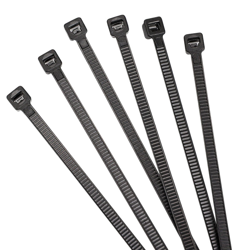  [AUSTRALIA] - CNAM 8''Black Zip Ties,300/ Pack, 50lb Strength, UV Resistant Nylon Cable Ties, Self-Locking & MULTI-PURPOSE 8 Inch STRONG Tie, ZT35200300 8″ 300PCS