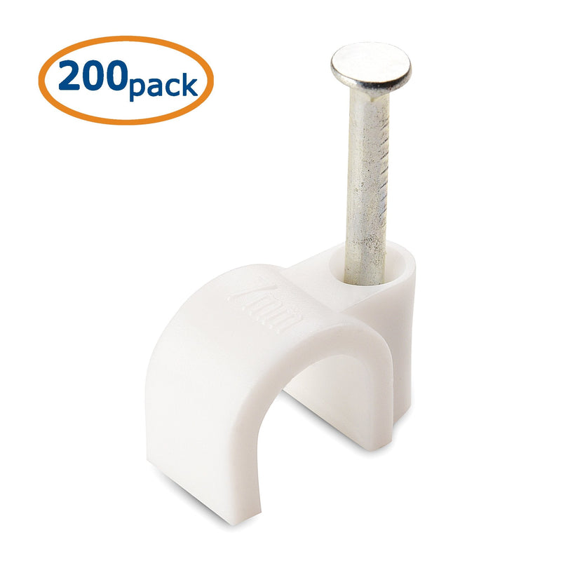  [AUSTRALIA] - Cable Matters 200-Pack Nail-in Cable Clips Cord Organizer