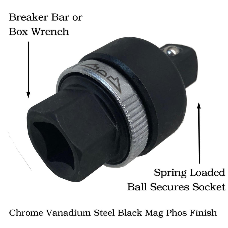  [AUSTRALIA] - Keyfit Tools Breaker Bar Ratchet Adapter Socket 1/2" Drive Extension Premium Chrome Vanadium Steel Heat Treated & Tempered Ratcheting Head & Gears