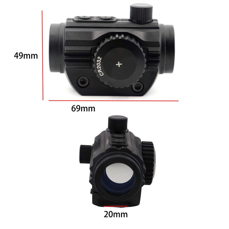  [AUSTRALIA] - 1x22mm 5 MOA Red Green Dot Sight, Holographic Tactical with Circle Dot Micro Rifle Scope Fast Switching Between Red and Green Dots Fits 20mm Picatinny Rail Mount