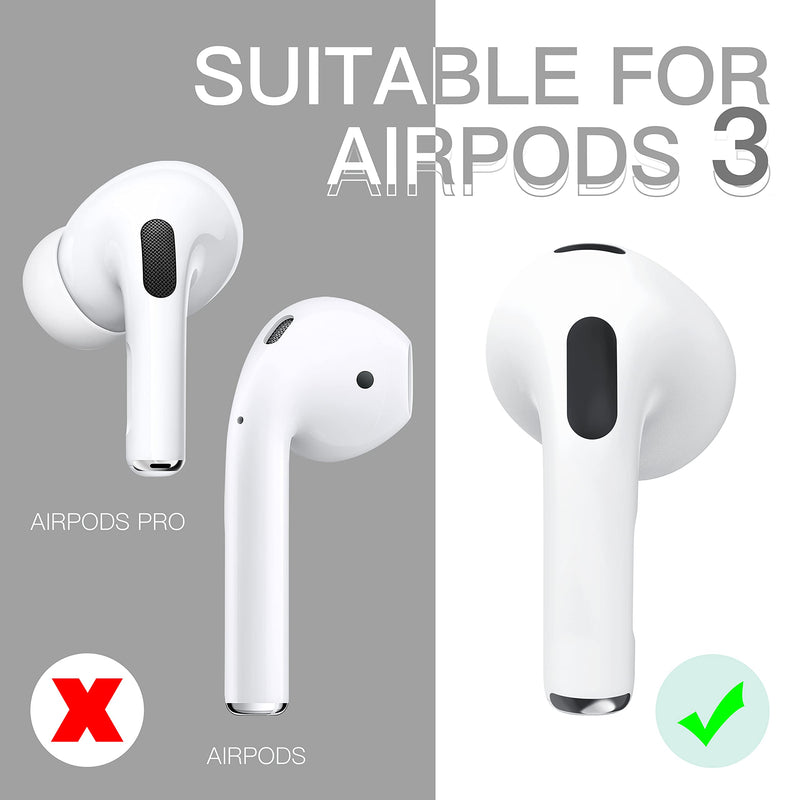  [AUSTRALIA] - DamonLight 2 Pairs AirPods 3 Ear Hooks Covers [Not Fit in Charging Case] Anti-Slip Ear Covers Accessories Compatible with Apple AirPods 3rd Generation [US Patent Registered] - White