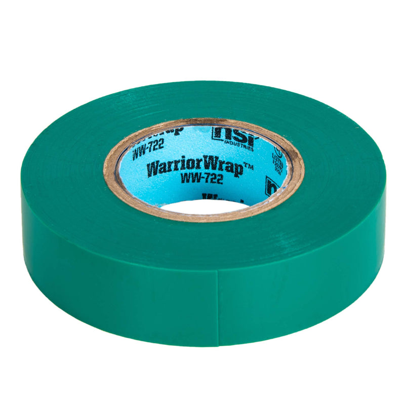  [AUSTRALIA] - NSi Industries WarriorWrap Select 3/4 in. x 60 ft. 7 mil Vinyl Electrical Tape, Green (WW-722-GN)