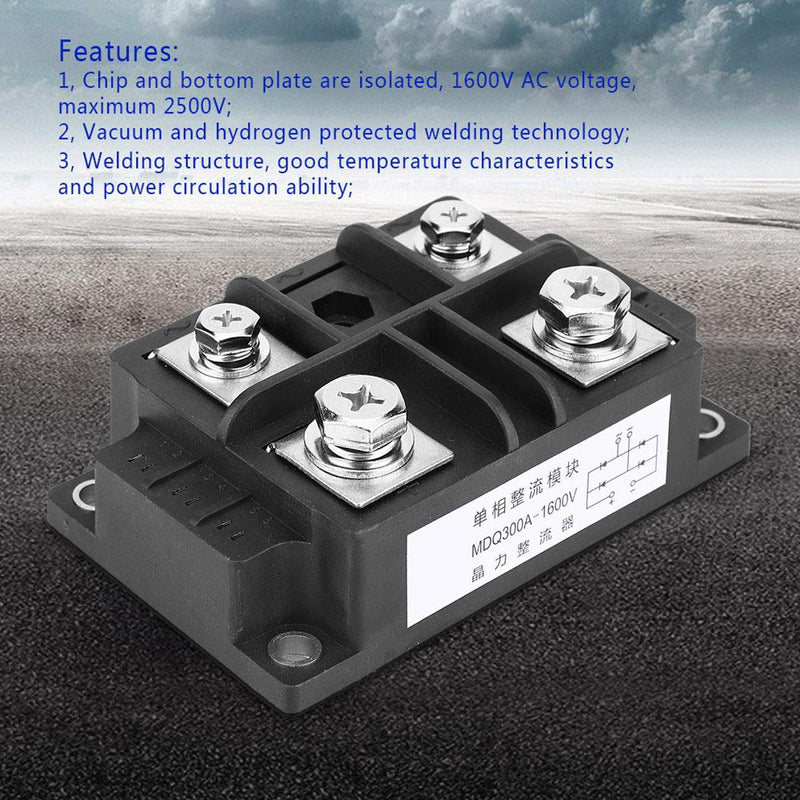 1pc Singe Phase Rectifier Module Rectifier diode Bridge 4 Terminals MDQ 300A/1600V - LeoForward Australia