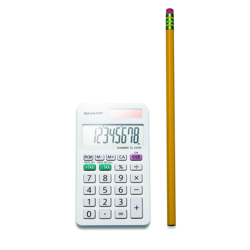 Sharp EL-244WB Business Calculator, White 2.125, 2.38 x 4.06 x 0.31 inches 1 - LeoForward Australia