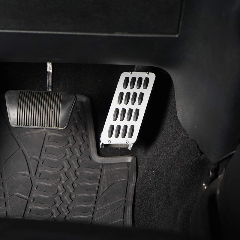  [AUSTRALIA] - Hooke Road Gas Pedal Extender Cover Adjustable Driver Foot Rest Pad for 2007-2018 Jeep Wrangler JK & Unlimited