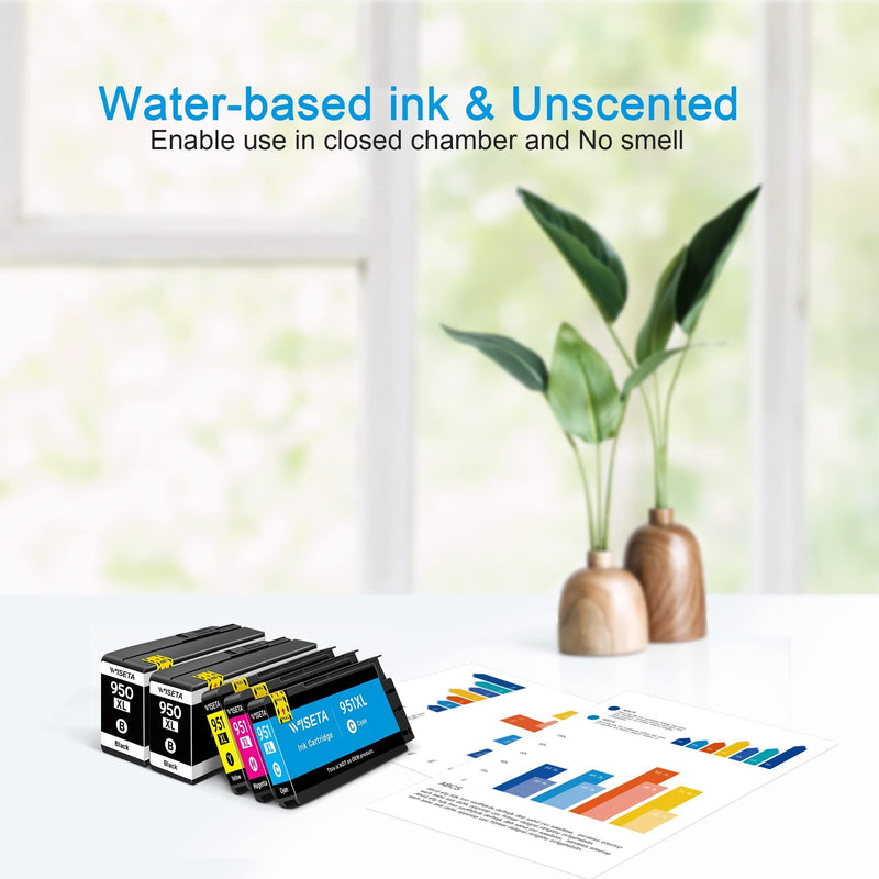  [AUSTRALIA] - 950XL 951XL Ink Cartridges Combo Pack Compatible Ink Cartridge Replacement for HP 950 951 XL for OfficeJet Pro 8100 8600 8610 8615 8625 8640 251DW 276DW 271DW (2 Black, 1 Cyan, 1 Magenta, 1 Yellow)