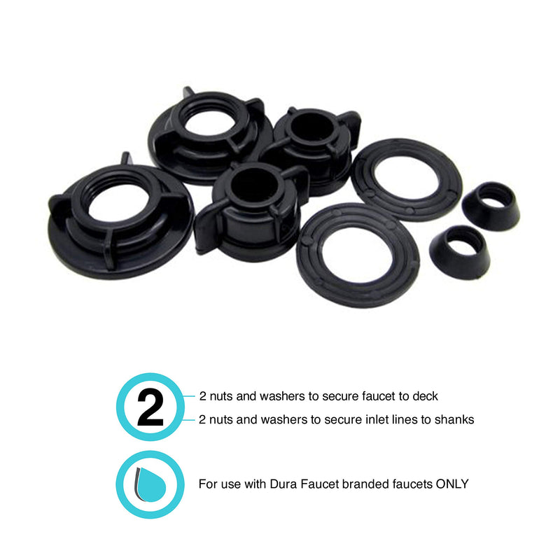  [AUSTRALIA] - Dura Faucet DF-RK100 RV Mounting Washers and Nuts