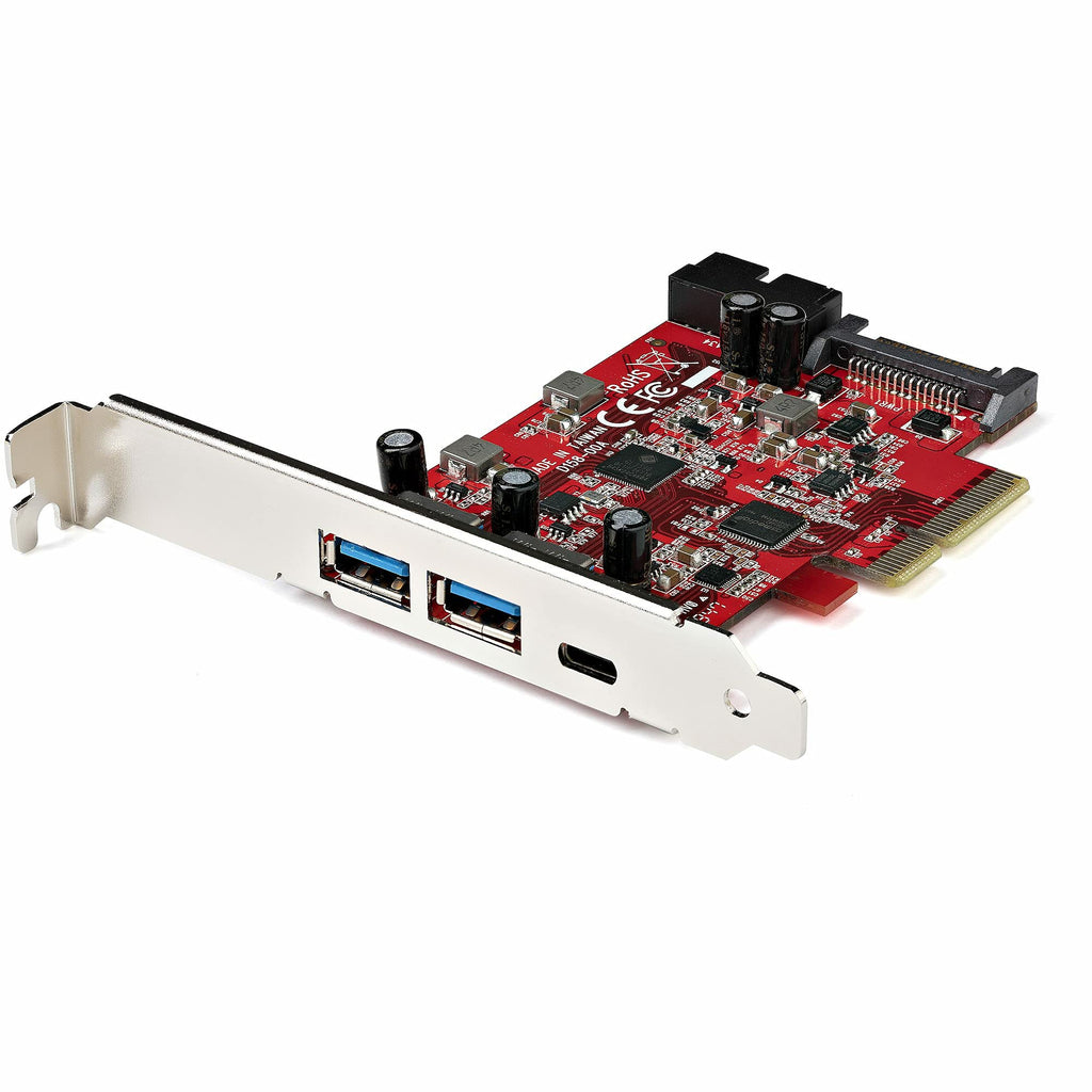  [AUSTRALIA] - StarTech.com 5-Port USB PCIe Card - 10Gbps USB 3.1 Gen 2 PCIe Card w/ 1x USB-C & 2X USB-A - 1x 2 Port IDC (Internal 5Gbps USB Header Expansion) - USB C PCI Express Controller Card (PEXUSB312A1C1H)