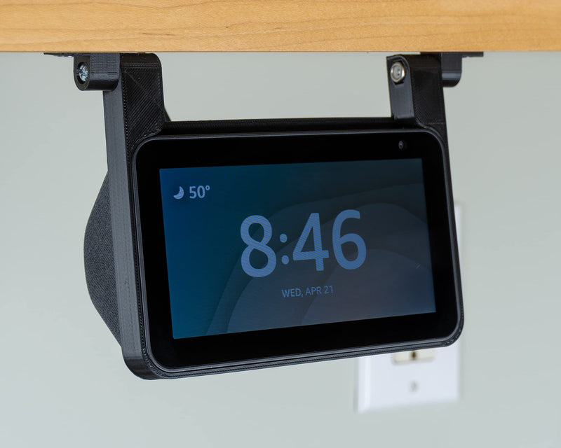  [AUSTRALIA] - Echo Show 5 Under Cabinet Kitchen Mount Bracket for Amazon Alexa Devices | 1st and 2nd Gen Compatible | All Hardware Included (Black) | NOT Compatible with Echo Show 8 Black