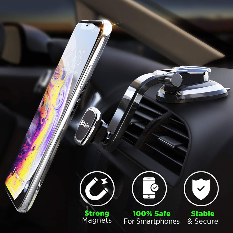 [AUSTRALIA] - BESTRIX Phone Holder for Car , Magnetic Car Phone Mount | Dashboard Car Phone Holder Compatible with iPhone 11Pro,Xr,Xs,XS MAX,XR,X,8,8Plus,7,7Plus,6,6Plus,Galaxy Note S8 S9 S10 & All Smartphones