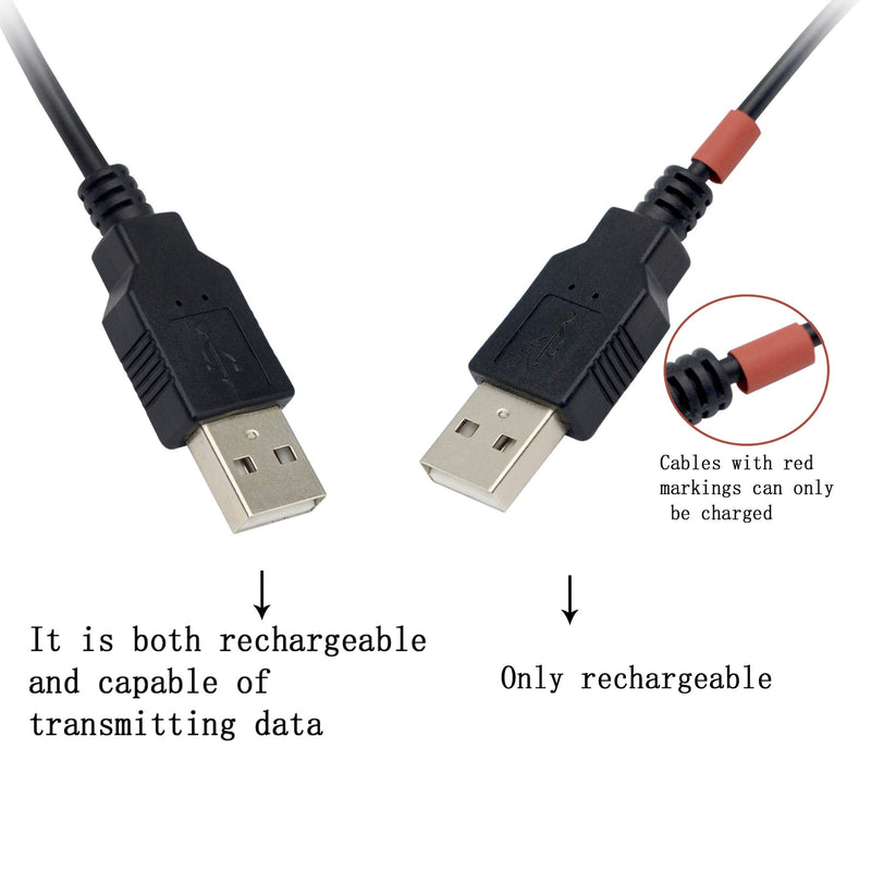  [AUSTRALIA] - PNGKNYOCN 3.2 Feet USB Splitter Cable, USB 2.0A Female to Dual USB A Male Y Hub Adapter Cable YOUCHENG for Computers and Mobile Phones Etc. Only One Port for Data Transmission
