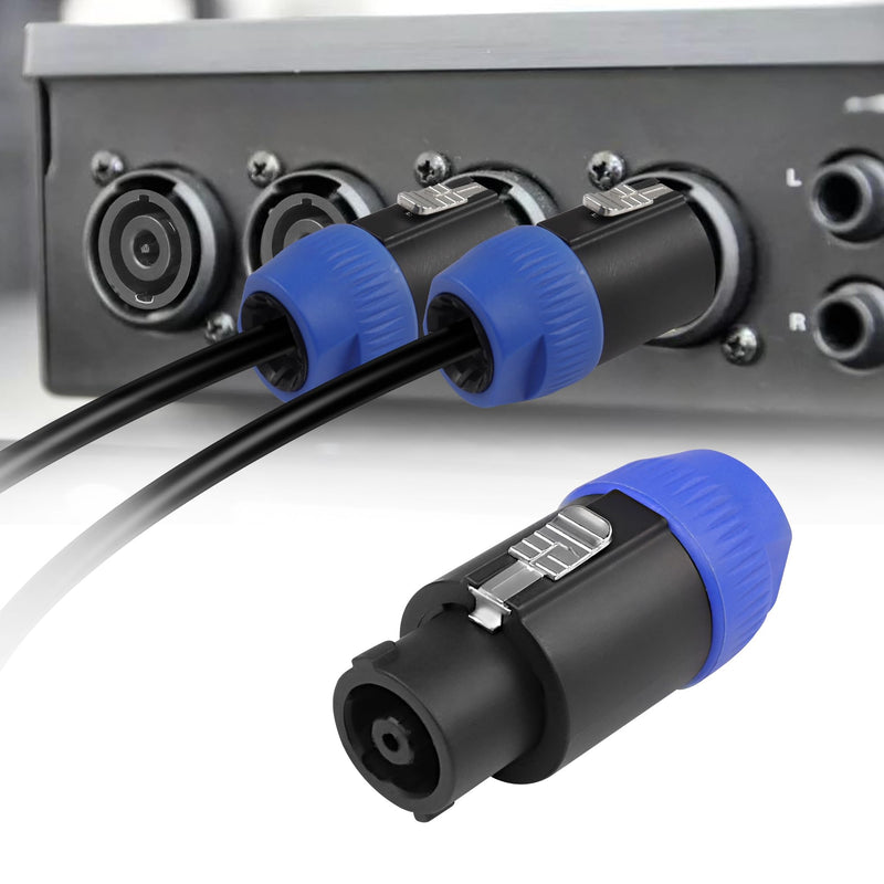  [AUSTRALIA] - MEIRIYFA 8 Pole Speakon Connector Plug,NL4 Speak-On 8 Pin Male Audio Speaker Twist Lock Plugs and Female Panel Mount Plug Adapter for NL8FC, NL8FX, NLT8X, NL8FC, NL8FX (2Pack)