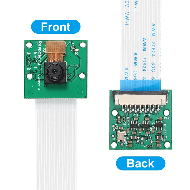  [AUSTRALIA] - 4 Pieces 5 Megapixels 1080p Sensor OV5647 Mini Camera Module with 6 Inch 15 Pin Ribbon Cable Compatible with Raspberry Pi Model A B B+, Pi 2 and Raspberry Pi 3, 3 B+, Pi 4