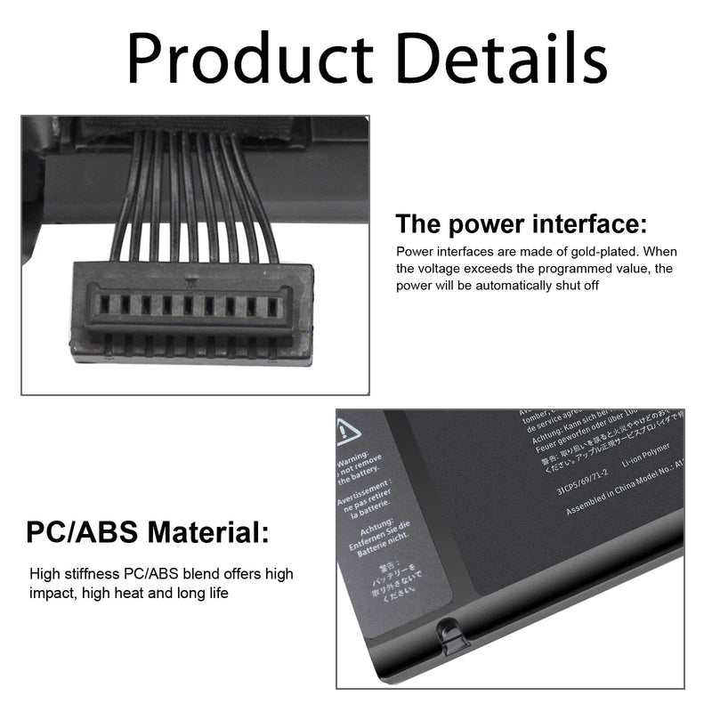 A1321 A1286 Laptop Battery for MacBook Pro 15 Inch Mid 2009 Mid 2010, Replacement for MacBook Pro Battery A1321 A1286 MC371LL/A MC372LL/A MB985 MB986 MC118 77.5WH - LeoForward Australia