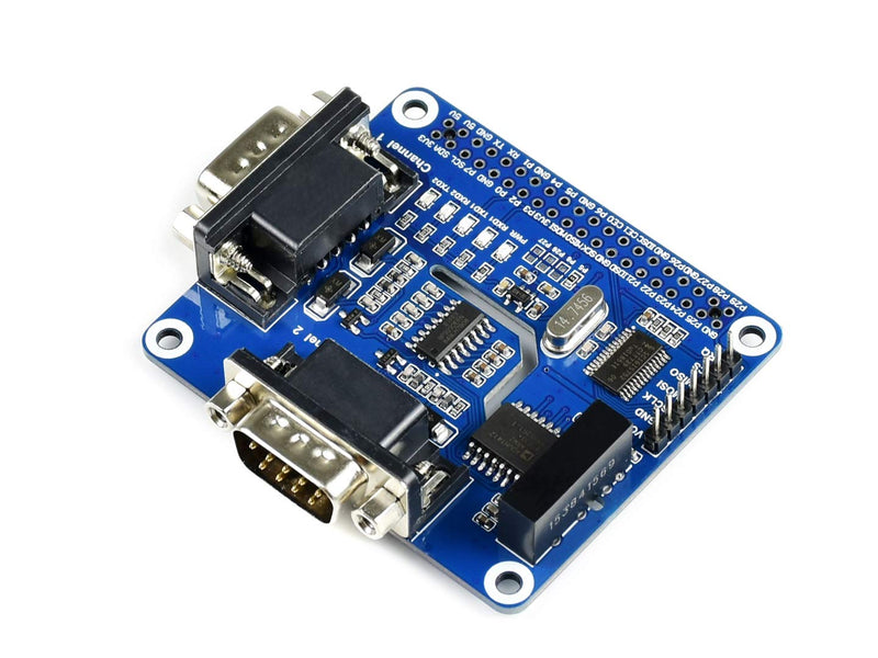  [AUSTRALIA] - 2-Channel(2-CH) Isolated RS232 Expansion HAT for Raspberry Pi, SC16IS752+SP3232 Solution Converts SPI to RS232 with Multi Onboard Protection Circuits Data Rate up to 921600bps RPI 2-CH RS232 HAT