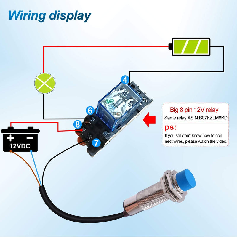  [AUSTRALIA] - Taiss LJC18A3-H-Z/BX Proximity Switch 1-10mm Sensor Switch Capacitance Proximity Sensor Switch NPN NO（Normally Open） DC 6-36V 300mA M18 3-Wire