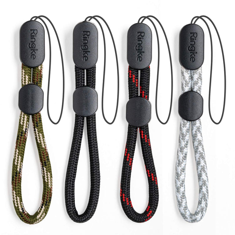  [AUSTRALIA] - Ringke Lanyard Finger Strap (4 Pack) Compatible with Cellphone, Phone Cases, Keys, Cameras, and More