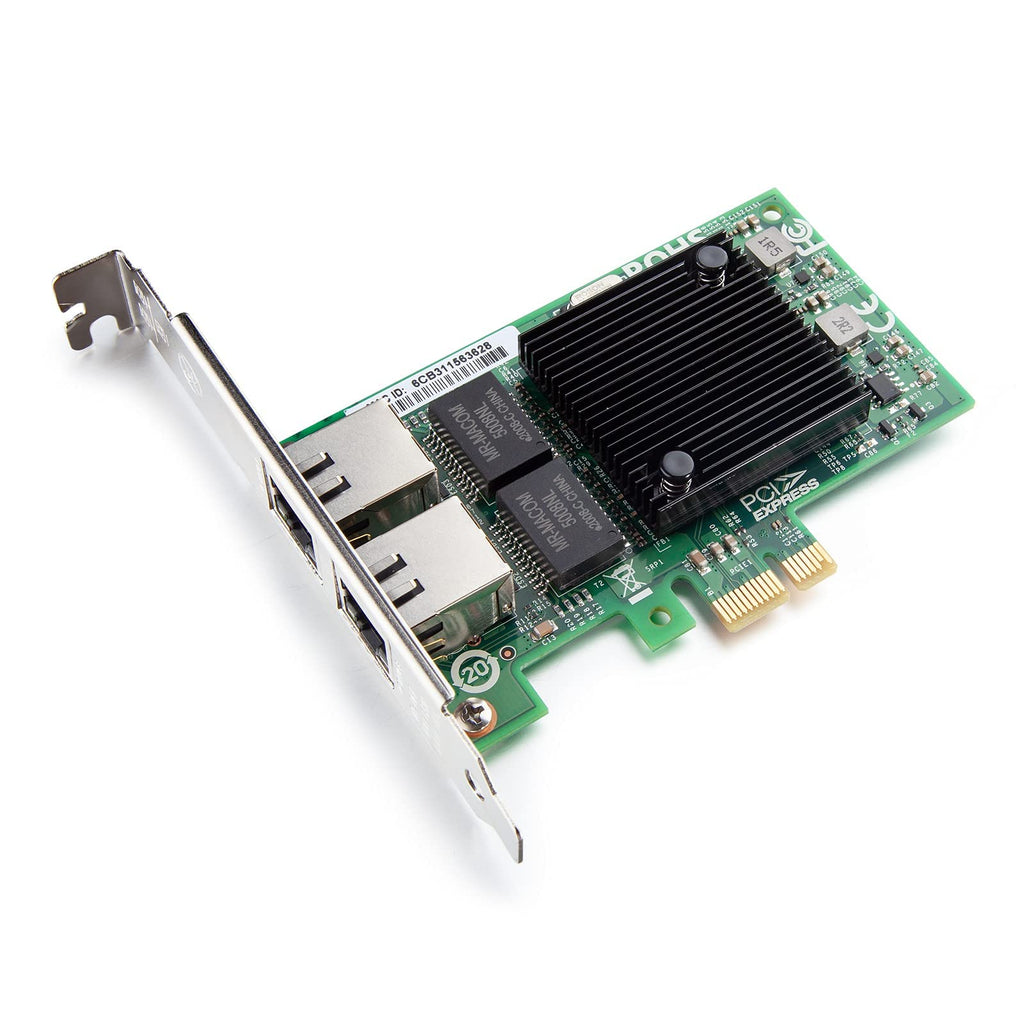  [AUSTRALIA] - Gigabit Dual NIC with Intel 82571 Chip, 1Gb Network Card Compare to Intel E1G42ET NIC, 2 RJ45 Ports, PCI Express 2.1 X4, Ethernet Card with Low Profile for Windows/Windows Server/Linux 82571-X1(2×RJ45)